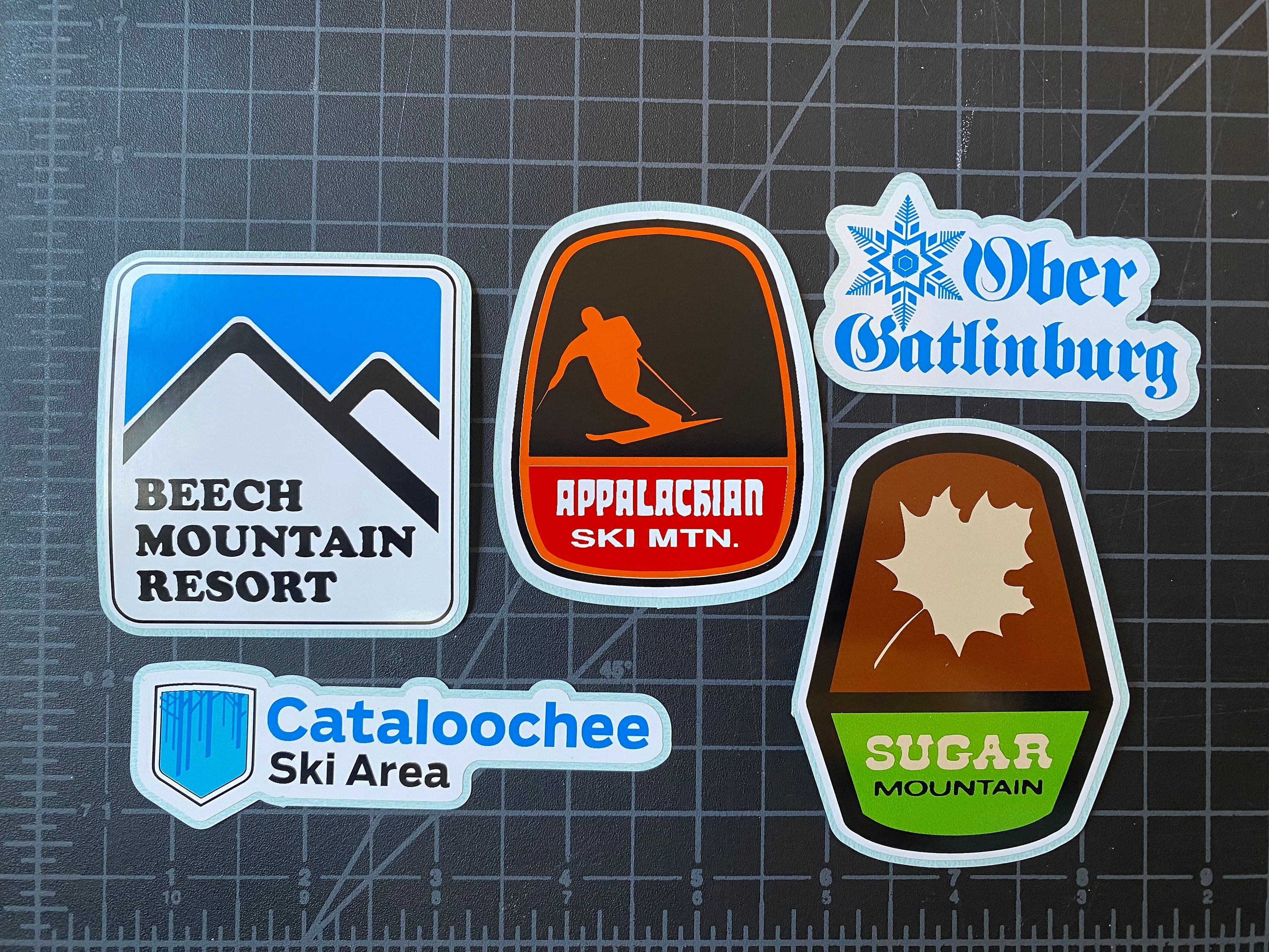 Cataloochee North Carolina Ski Adventures 4 Inch Vinyl Decal Sticker