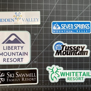 PENNSYLVANIA CENTRAL/WEST Ski Resort Decals Stickers for Water Bottle, Yeti, Car, Ski Carrier, Helmet, Laptop, Tussey Mountain, Ski Sawmill