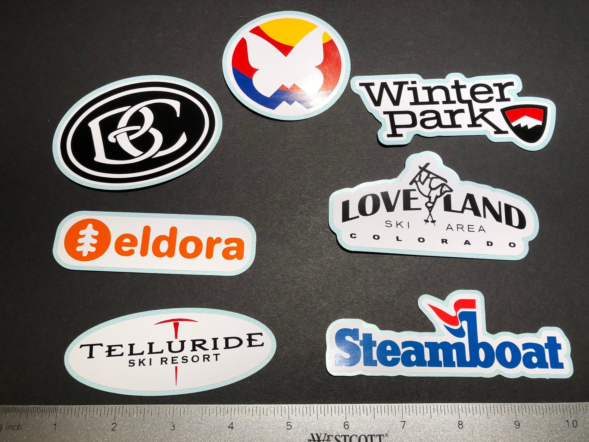 Colorado Ski Resort Decals Stickers for Water Bottle Car Etsy