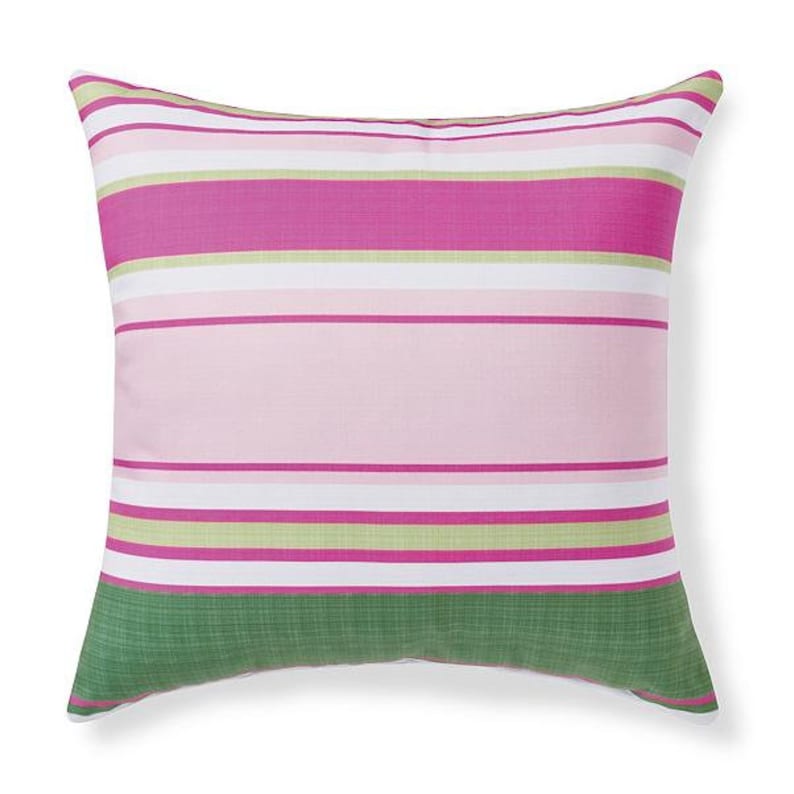 Pink & Green Outdoor Throw Pillows Collection with Stripes Etsy