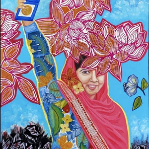 Malala - Print. Inspiring Women. Available Framed or Unframed.