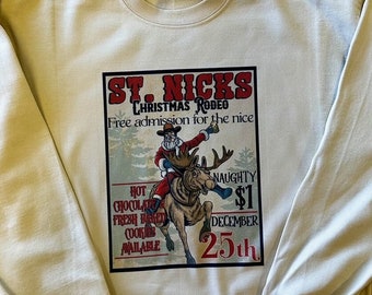St. Nicks Christmas Rodeo Western Graphic Sweatshirt