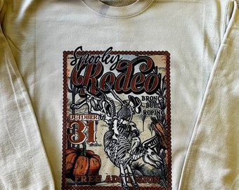 Spooky Rodeo Western Graphic Sweatshirt