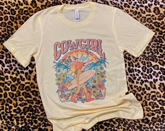 Cowgirl Summer Western Graphic Tee l Unisex Jersey Short Sleeve Tee