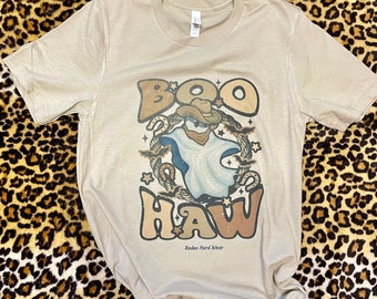 Boo Haw Halloween Western Graphic Tee | Unisex Super Soft Tee
