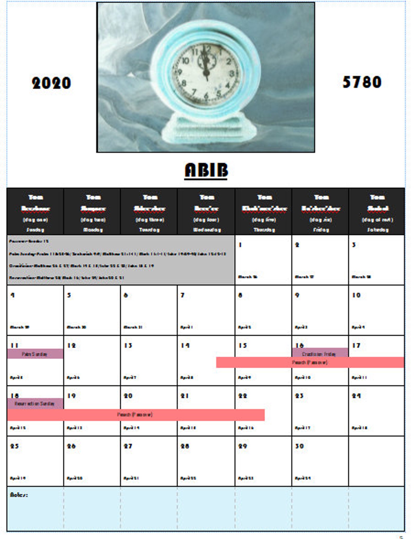 Kairos Calendar 57805781 20202021 Etsy