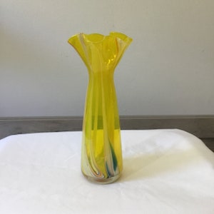Vintage Japanese Art Glass Vase~60’s Glass