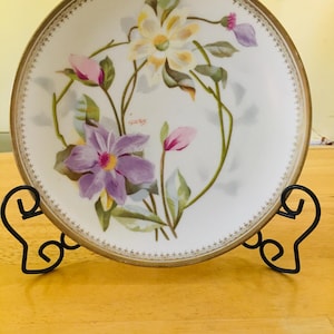 Handpainted Antique Porcelain Collectible Plate~Royal Austria Plate~Painted Floral 9” Plate