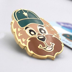 Cosmo Paws - Alfie the Dog - High Quality Hard Gold Enamel Pin