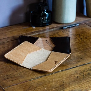 Fagani Card Wallet - handgemaakte minimalistische gevouwen kaartportemonnee