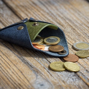 Monedero Rupan: estuche de cuero para monedas hecho a mano