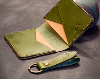 Tolai Bifold  - handmade leather minimalist bifold wallet