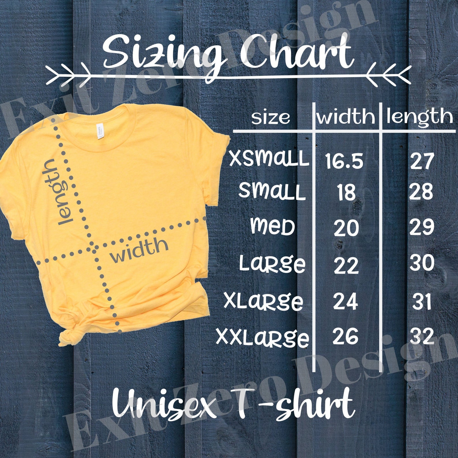 bella canvas sizing unisex