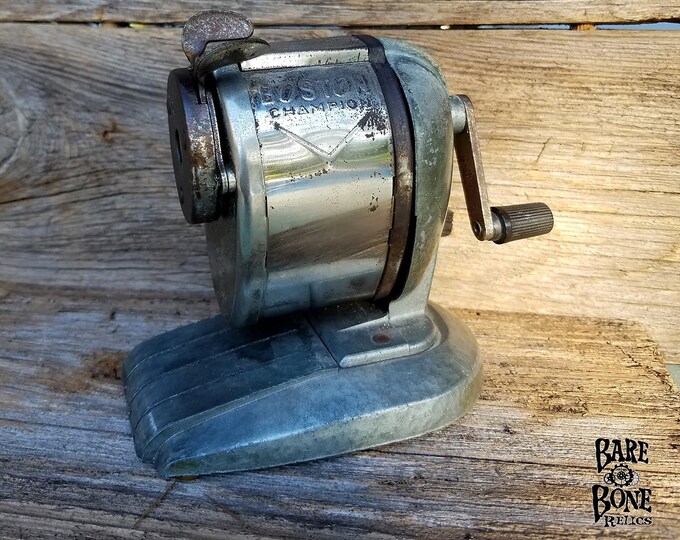 Vintage Boston Champion Pencil Sharpener 1960 Mid Century Etsy
