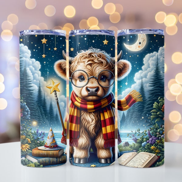 Trinkbecher, Tumbler, Becher mit Deckel 590ml, Harry Potter, Thermobecher, Highland Kalb