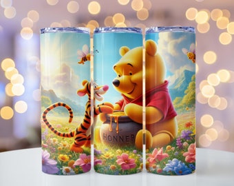 Trinkbecher, Tumbler, Becher mit Deckel 590ml, Thermobecher, Winnie the Puuh, Tigger