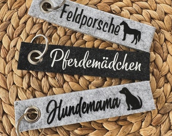 Schlüsselanhänger Hundemama, Schlüsselanhänger aus Filz, verschiedene Designs