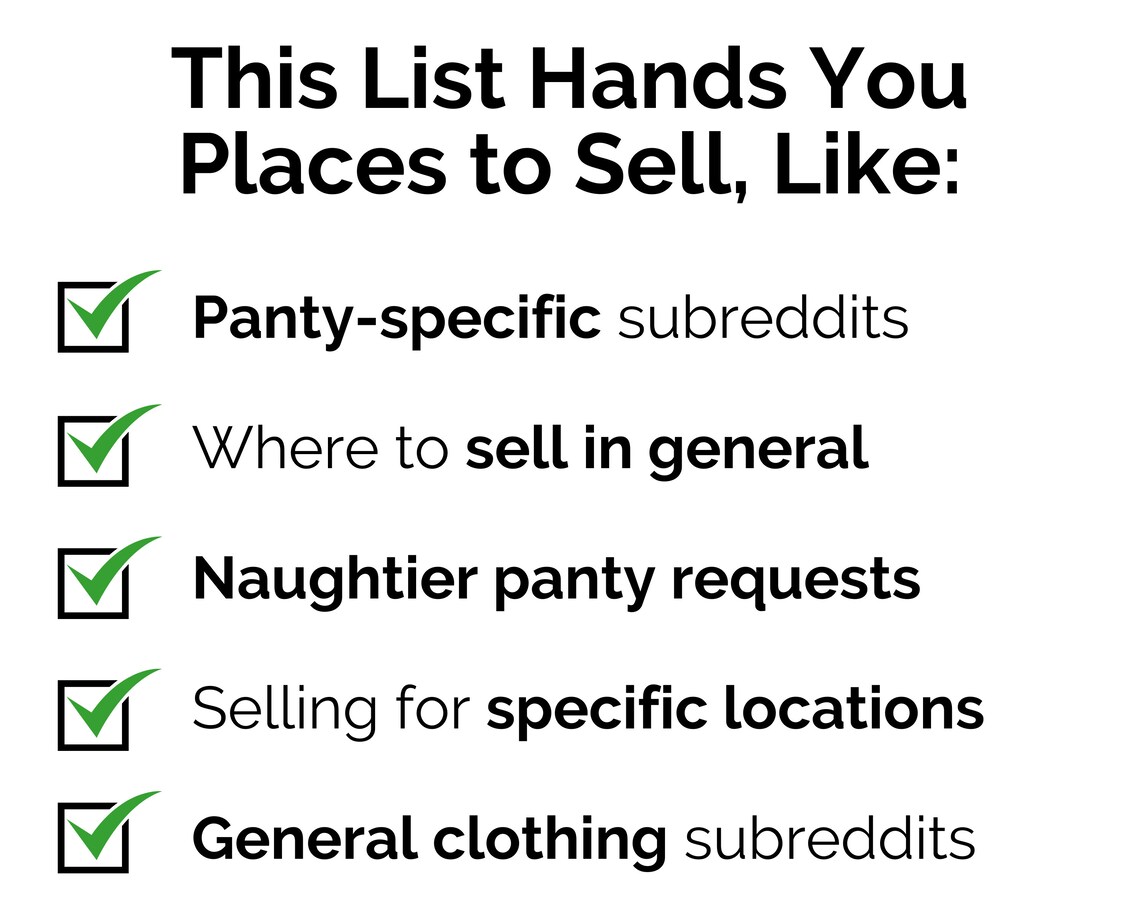 How to Sell Used Panties on Reddit Adult Selling