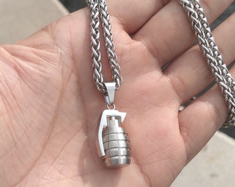 Hand Grenade Necklace