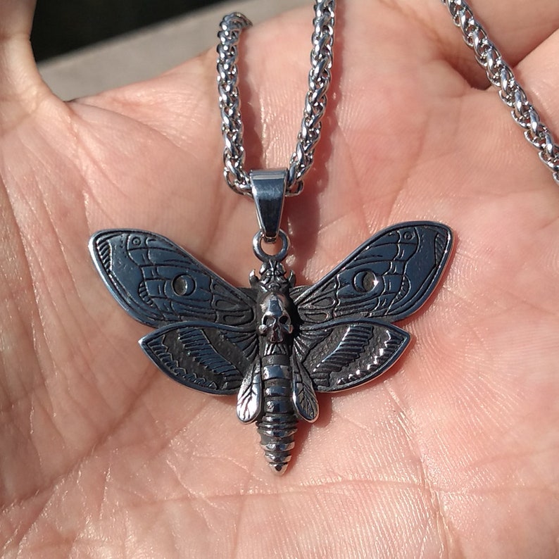 Skull Moth Necklace image 2