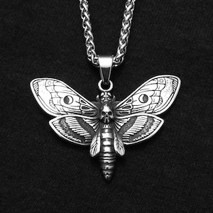 Skull Moth Necklace image 1