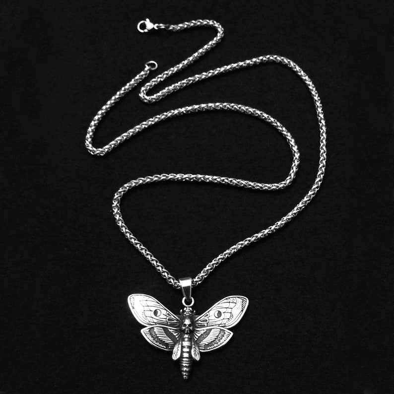 Skull Moth Necklace image 4