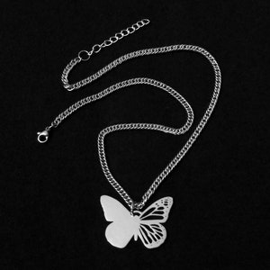 Half and Half Butterfly Necklace image 3