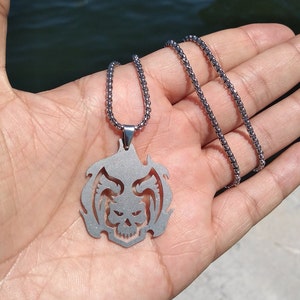 Fire Skull Necklace