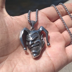 Evil Clown Joker Necklace