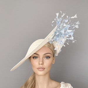 Kentucky Derby Hut, blauer Derby Hut, blauer Derby Hut, Hochzeitshut, Fascinator für Damen, blauer Derby Hut, Hochzeitshut, Brauthut