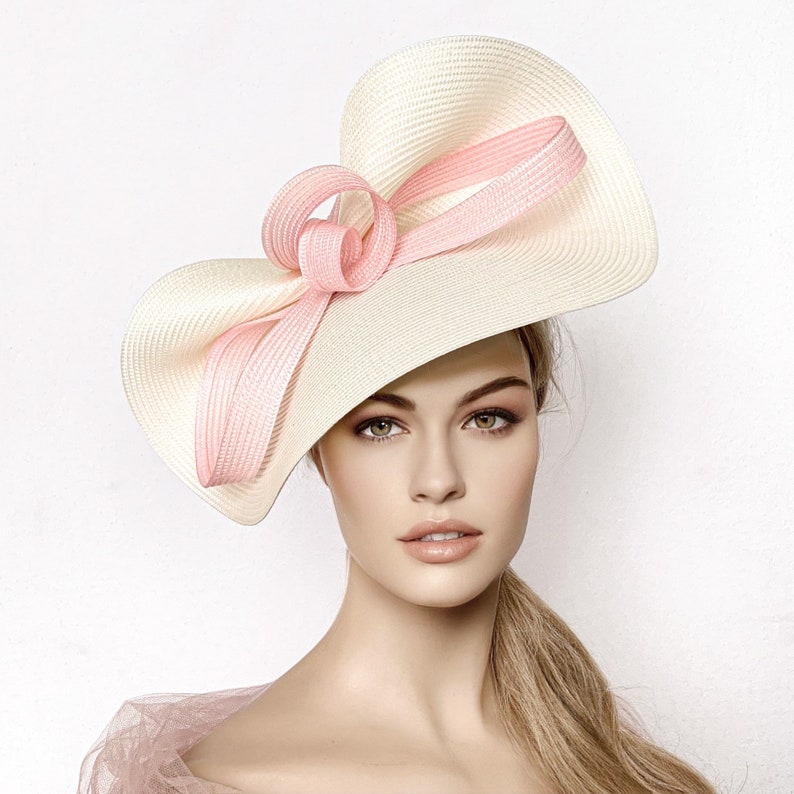 Blush and Cream Derby Fascinator Kentucky Derby Hat Blush Etsy