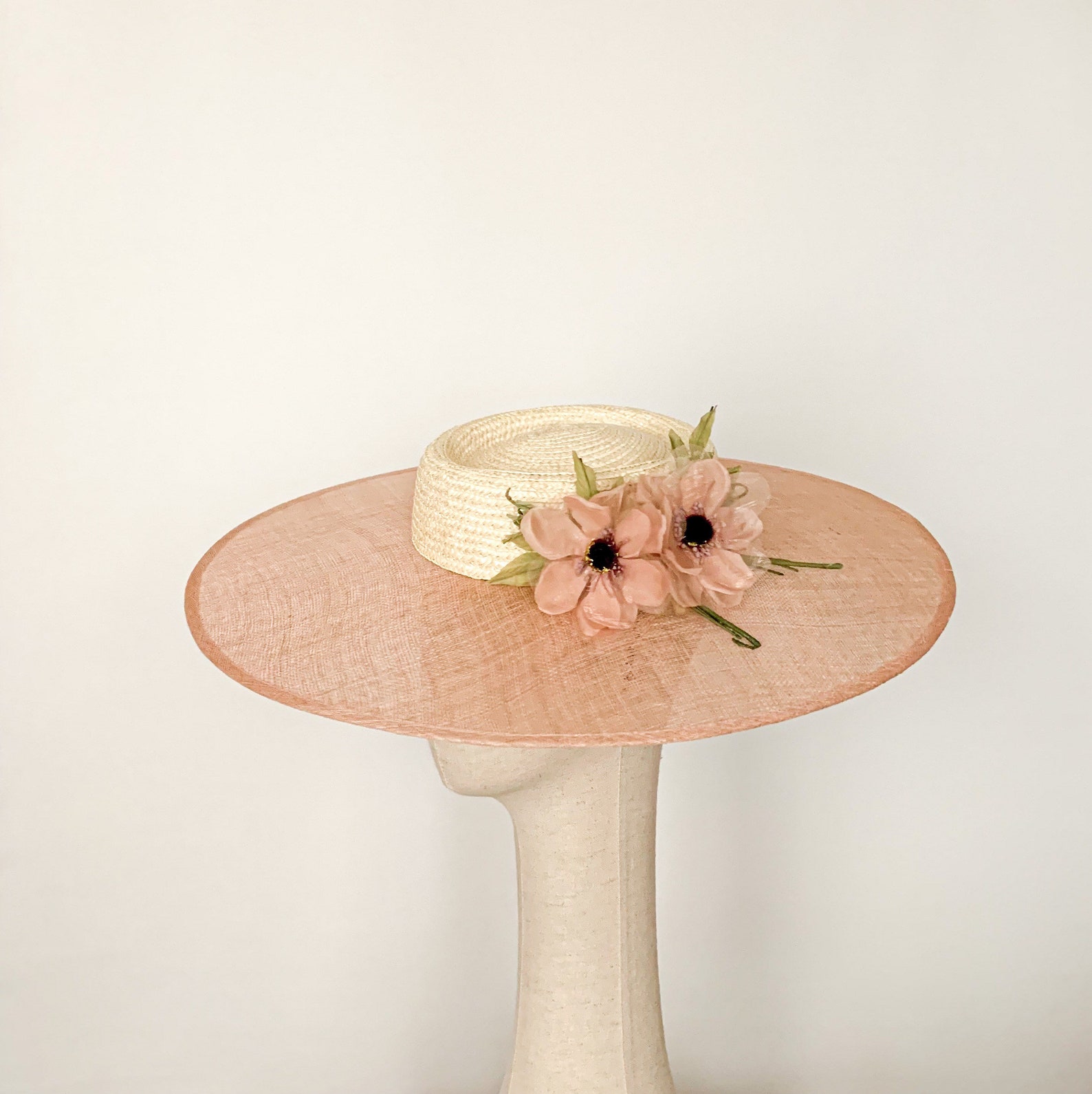Kentucky Derby Hat off White Derby Hat Pink Royal Ascot Hat - Etsy