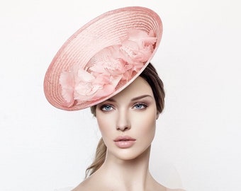 Pink Fascinator Pink Flower Fascinate Hat Kentucky Derby | Etsy