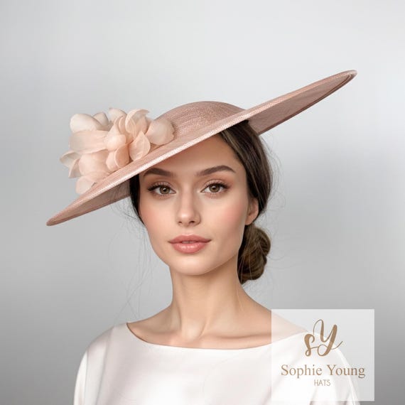 Blush Kentucky Derby Hat Hat, Royal Ascot Hats for Women  display picture 3