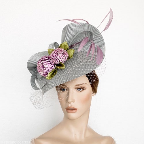 The Original Tree Silver Fascinator Hat with Veiling Kentucky Derby Fascinator hat The Original Tree Silver Fascinator Hat with Veiling Kentucky Derby Fascinator hat