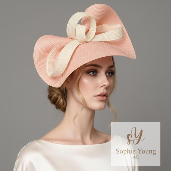 Elegant Cream Wide-Brim Hat with Bow Ivory & Beige Wide-Brim Hat for Derby & Weddings | Whiteley main image 3