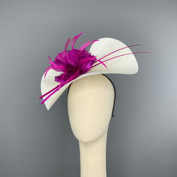 Accesorio Boda Royal Ascot Fascinador De Diadema Con Clip Y Plumas Para Mujeres - Pequeño Sombrero Para Bodas, Carreras, Ascot Sombrero Royal Ascot