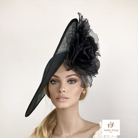 Black ascot hat clearance