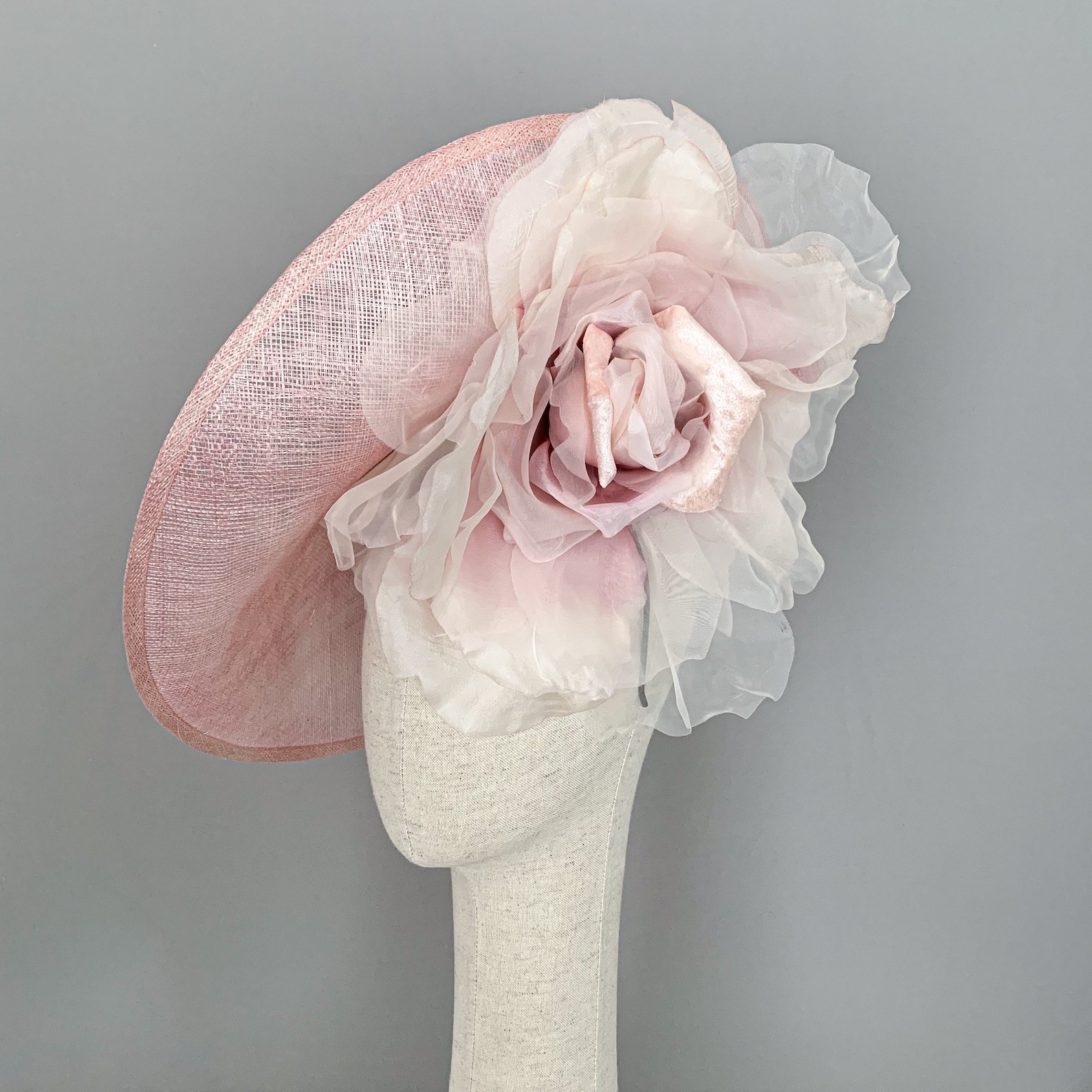 Kentucky derby hat blush derby hat pale pink royal ascot hat Etsy