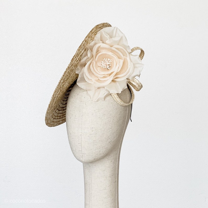 Natural straw kentucky derby hat straw royal ascot hat Etsy