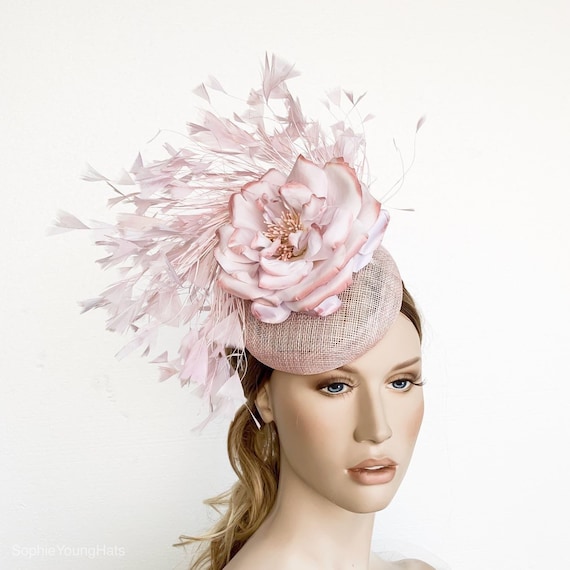 pale pink pillbox hat