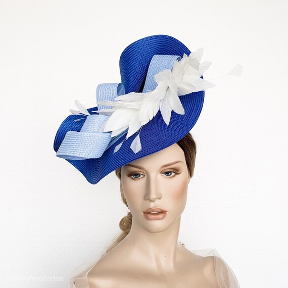 royal blue ascot hat