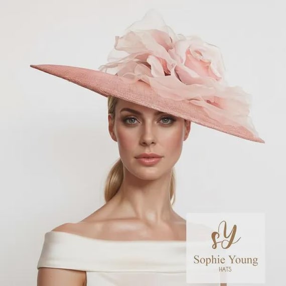 Elegant Wide-brim Fascinator Hat, Perfect for Weddings  display picture 2