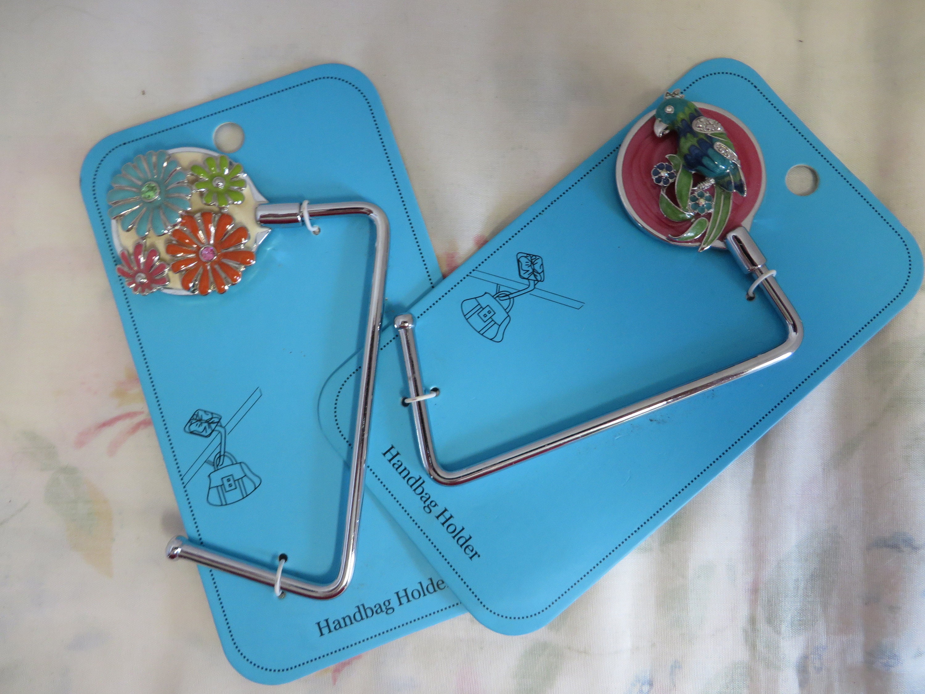 Handbag Holder Magnetic Swivel Silverplate Purse Hook for Restaurant Table