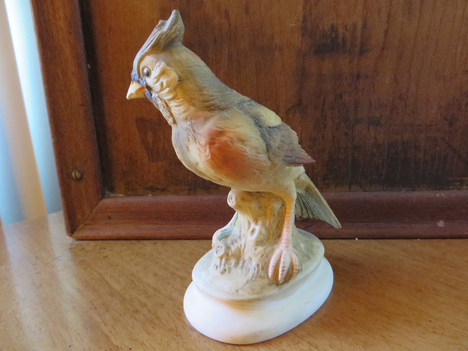 Lefton Female Cardinal Collectible Bird Figurine Porcelain Etsy