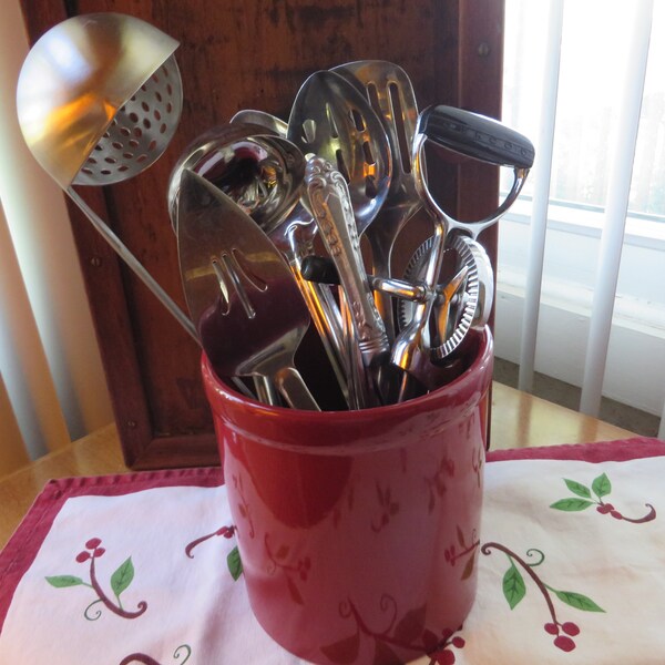 Utensil Crock Etsy