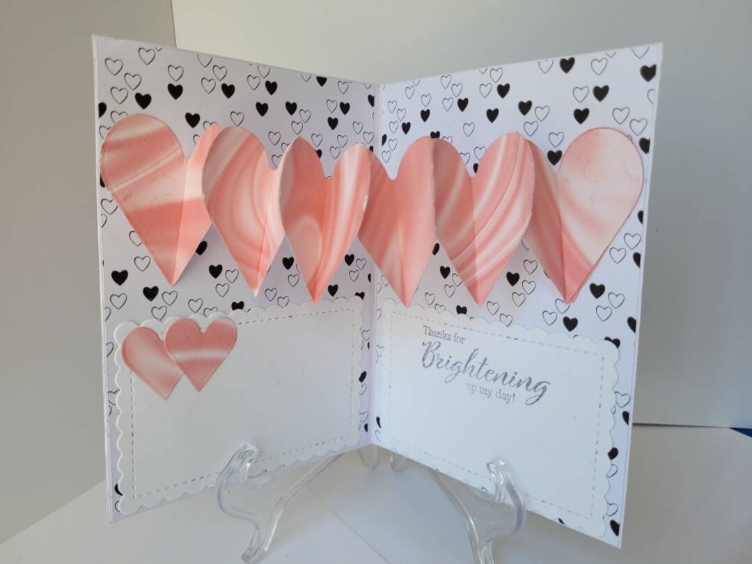 Handmade Card / Card With Envelope / Friendship Card / Heart Card / Pop ...