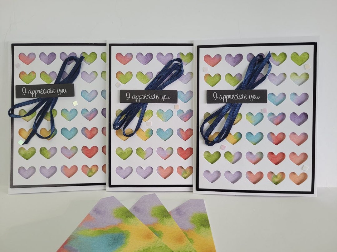 Bundle Thank You Cards, Set 3 Handmade Thank You Cards, Thank You Cards ...