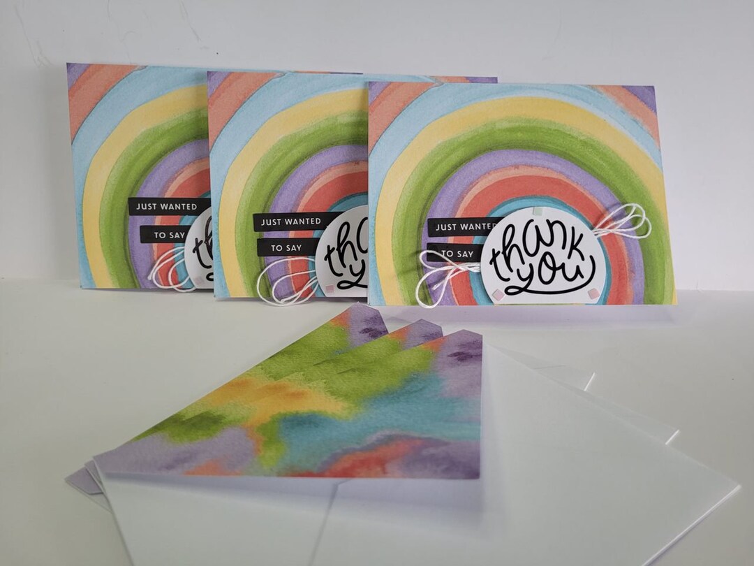 Bundle Thank You Cards, Set 3 Handmade Thank You Cards, Thank You Cards ...