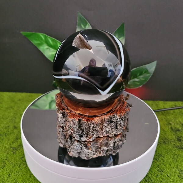 Wood Display Stand Base For Crystal Ball Sphere Ho... – Grandado - Foto 9